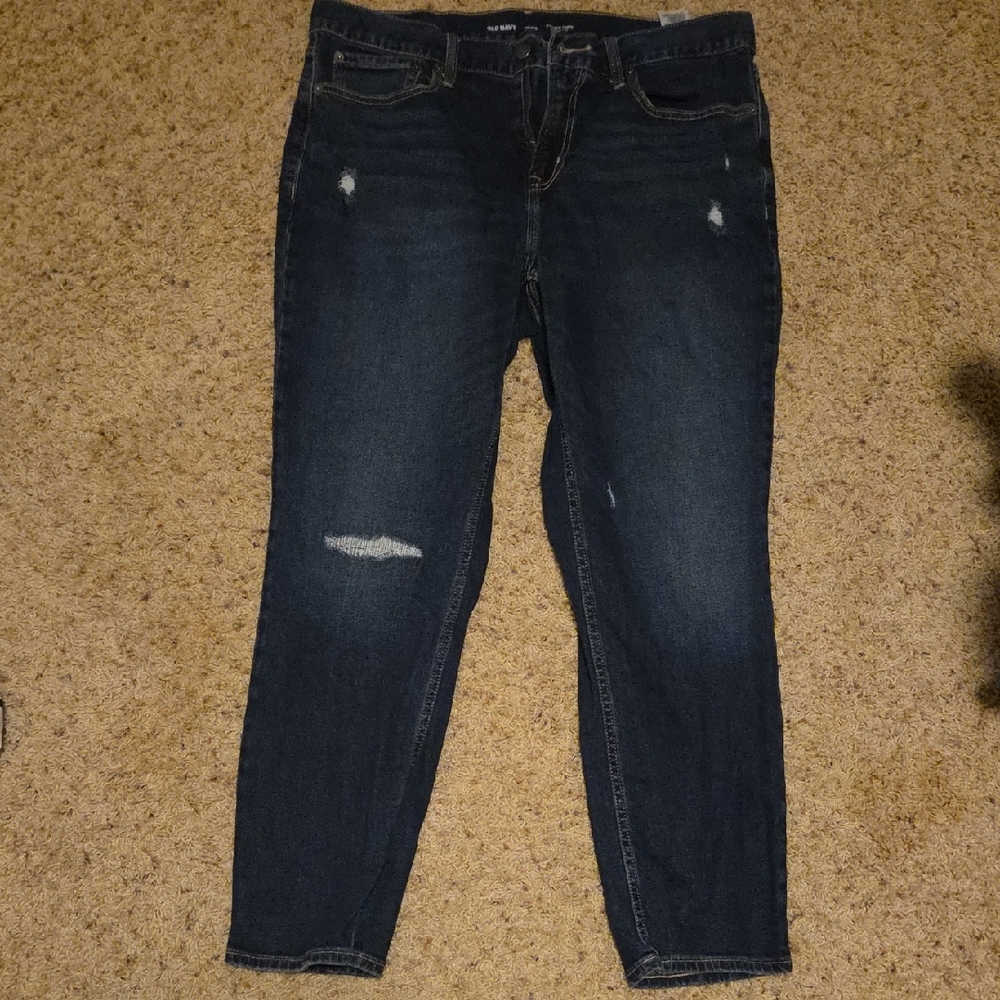 Old Navy Men's Dark Blue Slim Jeans